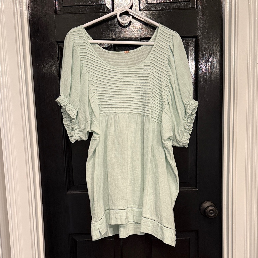 Free People Elsie Tunic Mint Green Large